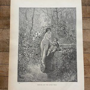 Gustave Dore, Antique Print, Woodcut